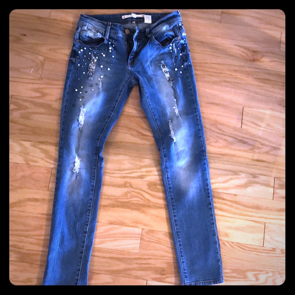 Embellished Jeans